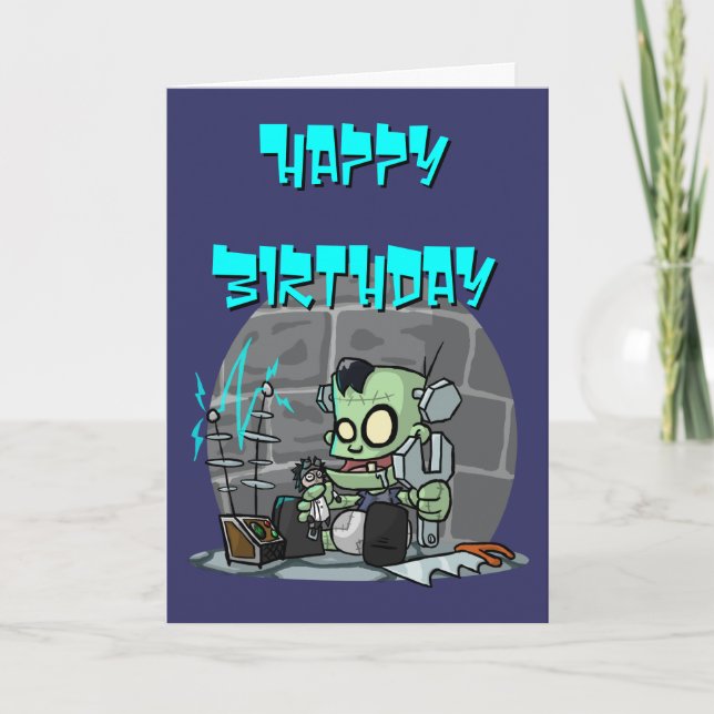 Baby Monster Birthday Card (Front)