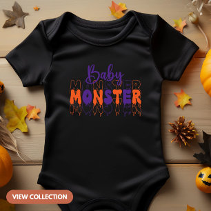Baby Monster Halloween Matching Family Bodysuit