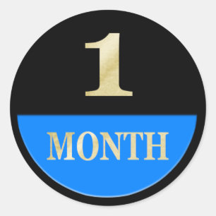 Baby Monthly Milestones Scrapbook Journal Stickers