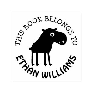 Baby Moos Self Inking Stamp This Book Belongs To