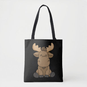 Baby Moose Gift Women Moose Gift Men Moose Tote Bag
