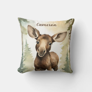 Baby Moose Personalised Cushion