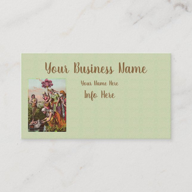 Baby Moses In A Basket Business Card (Front)