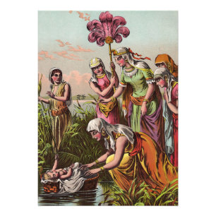 Baby Moses In A Basket Photo Print