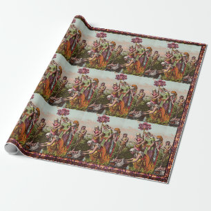 Baby Moses In A Basket Wrapping Paper