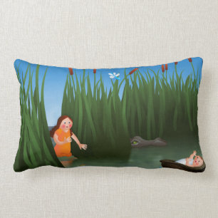 Baby Moses Passover Cartoon Lumbar Cushion