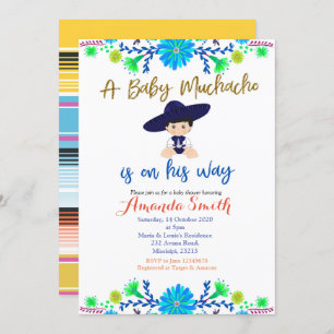 Baby Muchacho Fiesta Baby Shower Invitation