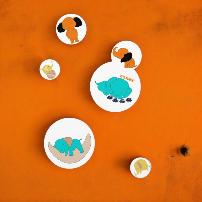 Baby Multicolor Elephant Table Confetti (baby elephants cartoon party confetti,kids birthday party,baby shower,graduation,night party confett)