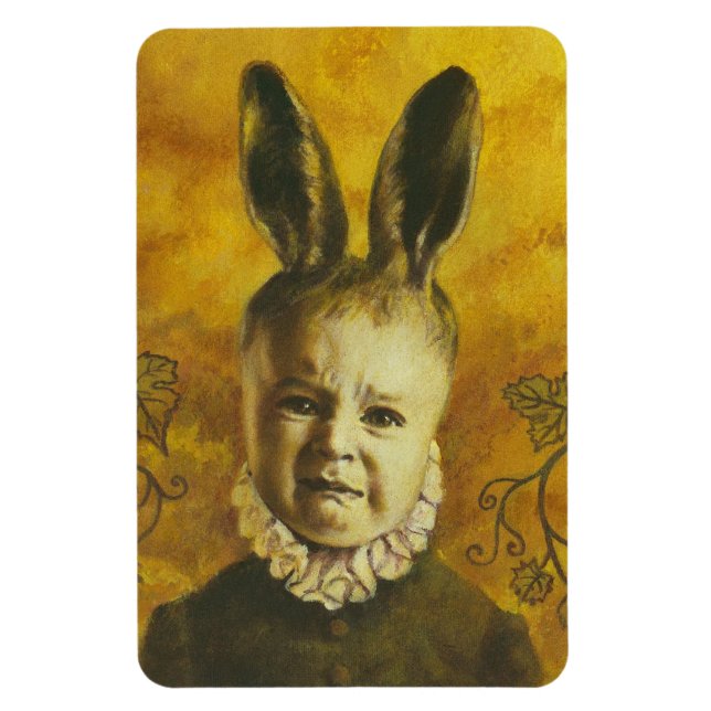 Baby Mutant Bunny Flexible Fridge Magnet (Vertical)