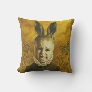 Baby Mutant Bunny Throw Cushion