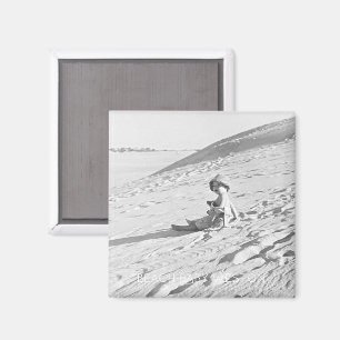 BABY NAME Beach PHOTO Timeless Keepsake Kids Magnet