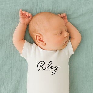 Baby Name Cute Typography Name Bodysuit