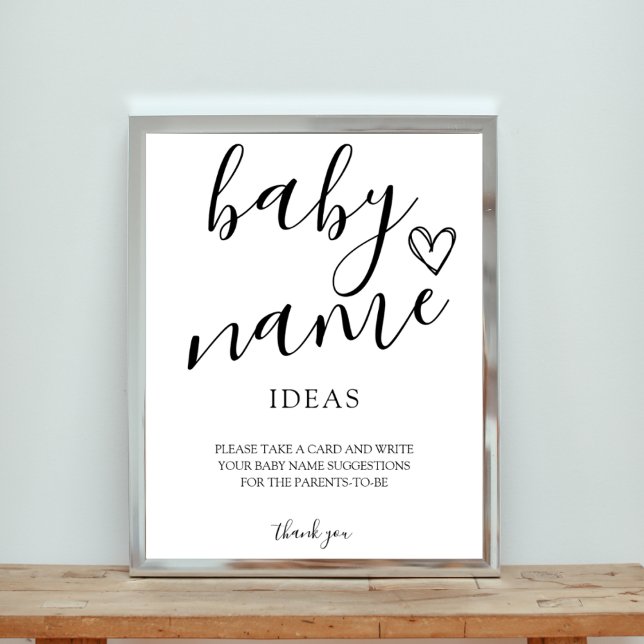 Baby Name Ideas Game Sign (Creator Uploaded)