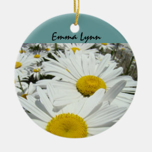 Baby Name oranment Daisy We Love You Mum Dad Ceramic Tree Decoration