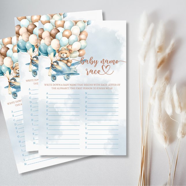 Baby Name Race Baby Shower Party Game (Baby Name Race Baby Shower Party Game)