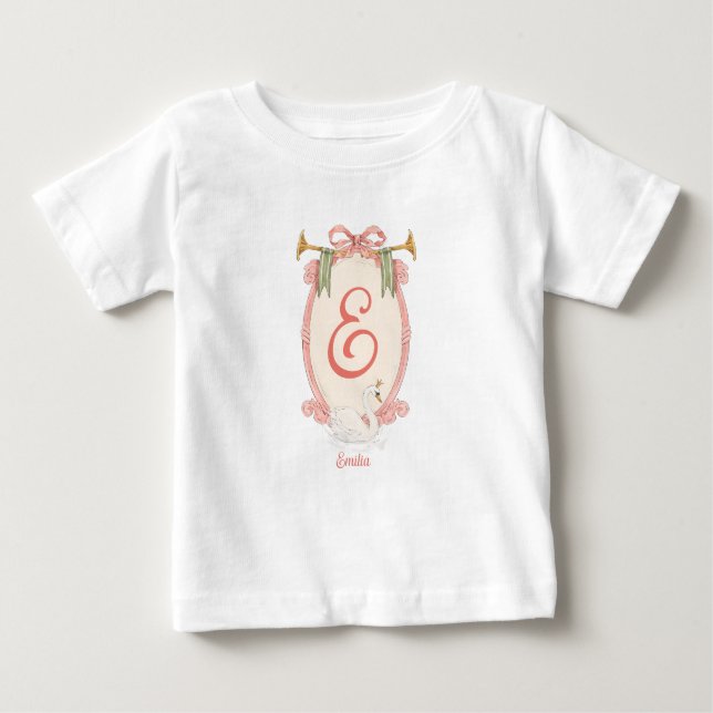 Baby Name - Swan Princess T-Shirt (Front)