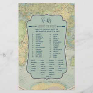 Baby Names Around the World Baby Shower Game