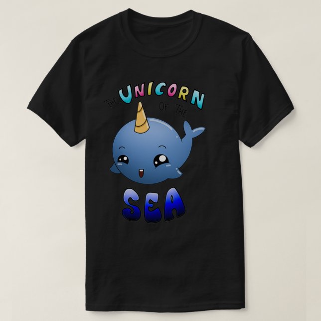 Baby Narwhal The Unicorn Of The Sea T-Shirt (Design Front)