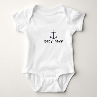 baby navy bodysuit