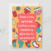 Baby New Card, Humour Edition.