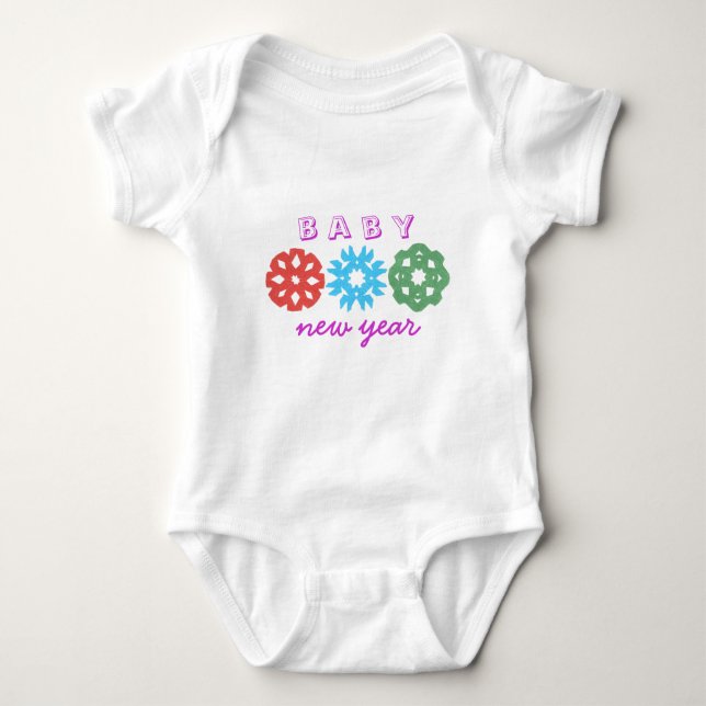 Baby New Year Baby T-Shirt Baby Bodysuit (Front)