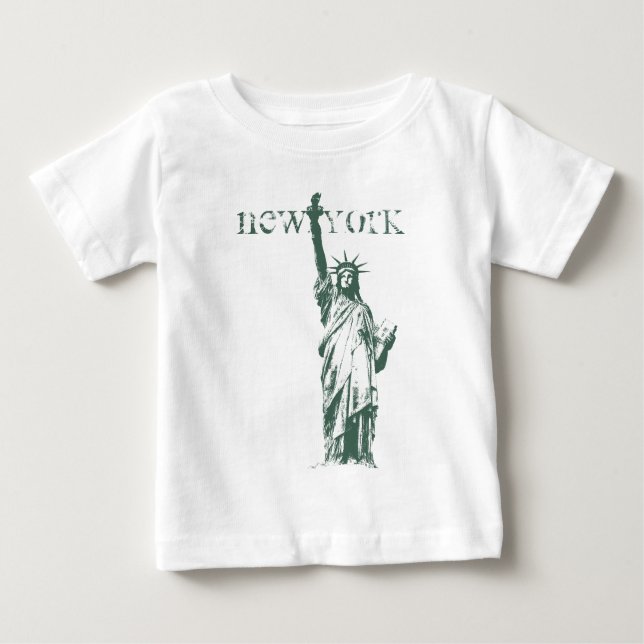 Baby New York Shirt NYC Statue of Liberty Souvenir (Front)