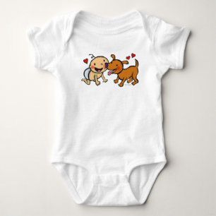 Baby Nose Kisses from the Dog Bodysuit