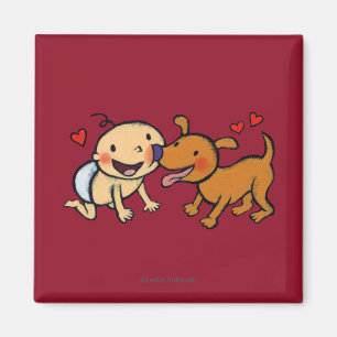 Baby Nose Kisses from the Dog Magnet