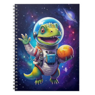 Baby notebook - Dinosaur in space