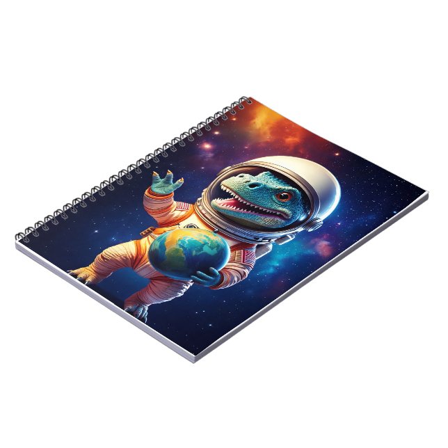 Baby notebook - Dinosaur in space (Left Side)