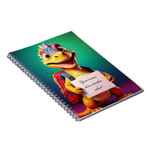 Baby notebook - Dinosaur with schoolbag