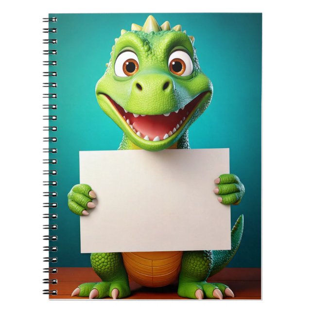 Baby notebook - Put your name - Baby Dinosaur (Front)
