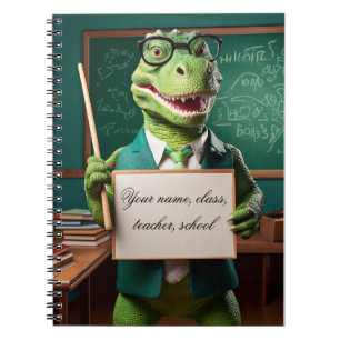 Baby notebook - Put your name - Teacher dinosaur