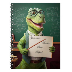 Baby notebook - Put your name - Teacher dinosaur