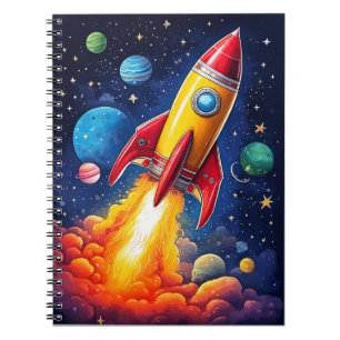 Baby notebook - Space rocket