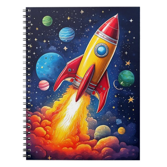 Baby notebook - Space rocket (Front)