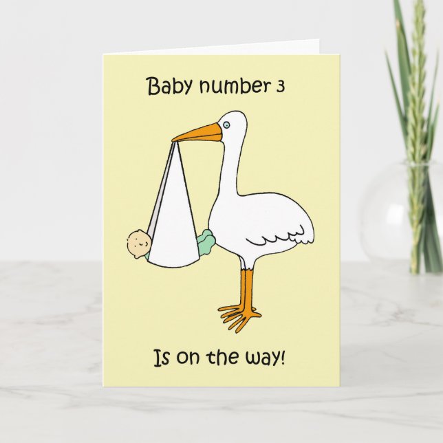 Baby Number 3 is on the Way Card (Front)