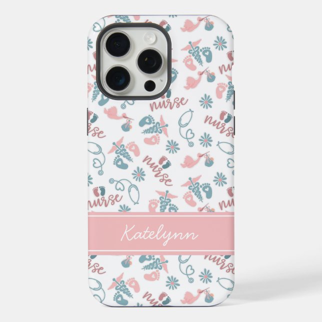 Baby Nurse Phone Case | Personalised Name (Back)