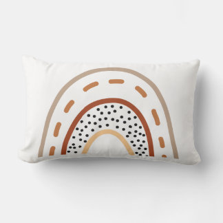 Baby Nursery Boho Rainbow Cushion in Earthy Colour