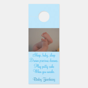Baby Nursery Photo Blue Door Hangers