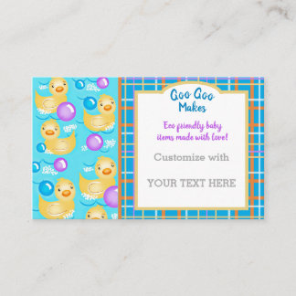 Baby/Nursery/Rubber Duckies Business Card