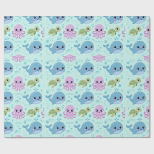 Baby Ocean Animals Wrapping Paper