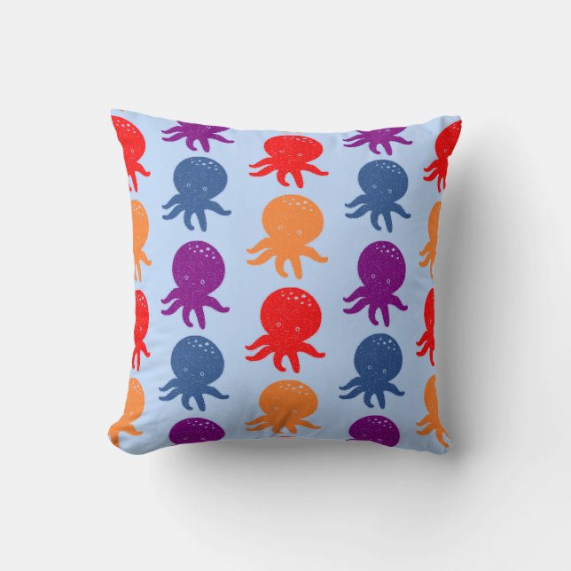 Baby Octopus Pattern  Cushion (Front)