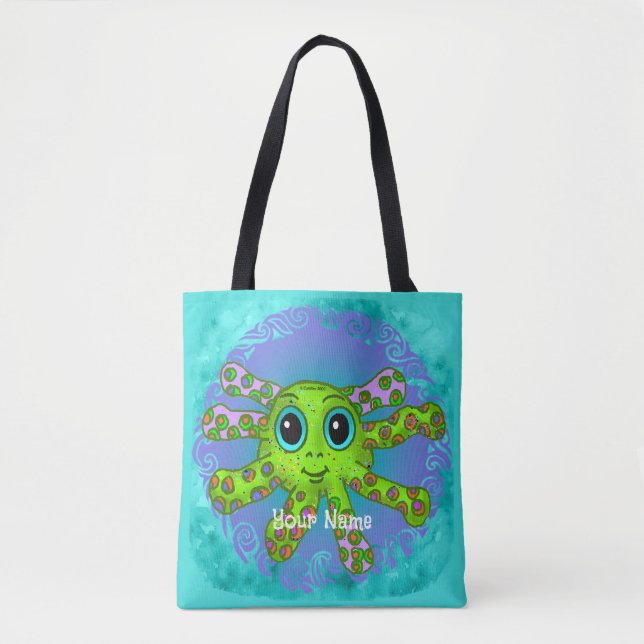 Baby Octopus Tote Bag (Front)