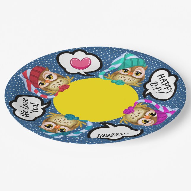 Baby Oh Baby Party Goods Paper Plate (Angled)