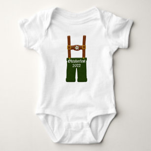 Baby Oktoberfest German Lederhosen Baby Bodysuit