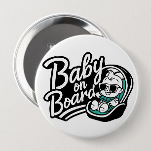 Baby On Board 10 Cm Round Badge