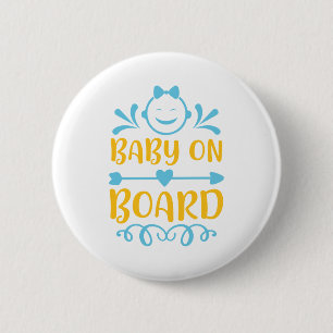 Baby On Board 6 Cm Round Badge