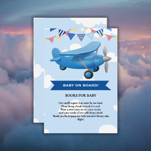 Baby on Board! Aviation Aeroplane Baby Shower Enclosure Card