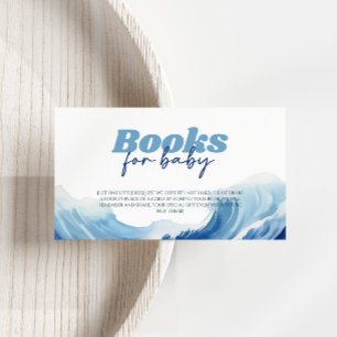 Baby on Board Baby Shower Books For Baby Enclosure Card